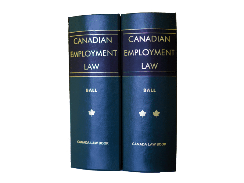 Canadian Employment Law Book